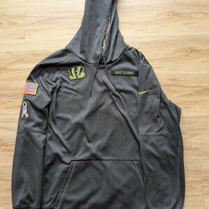 Nike NFL Cincinnati Bengals Salute To Service Hoodie Mens XL